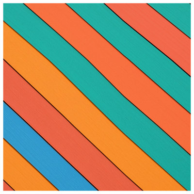 Colorful Diagonal Stripes Comforter