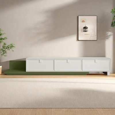 Adjustable-Length Solid Wood TV Stand