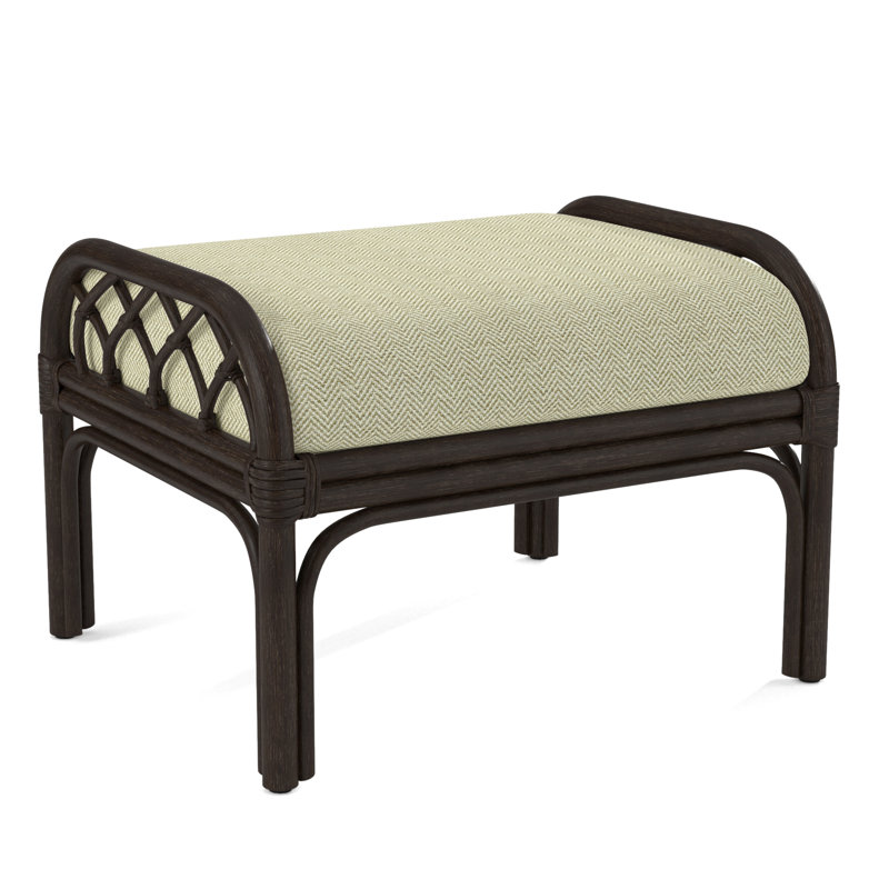 Edgewater Ottoman, Brown Geometric, 0456-33, Java