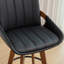 Tabouret de bar et de comptoir pivotant en cuir Modern-2029604396-2029604394