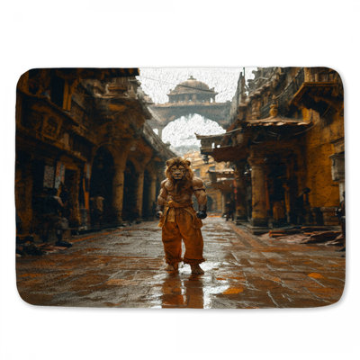 Tapis de bain Lion Warrior Fantasy