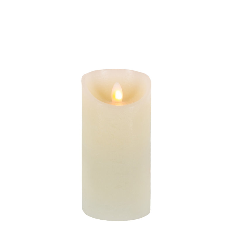 Aurora Flameless Pillar Candle, 3"x4", 3.5" x 3.5"