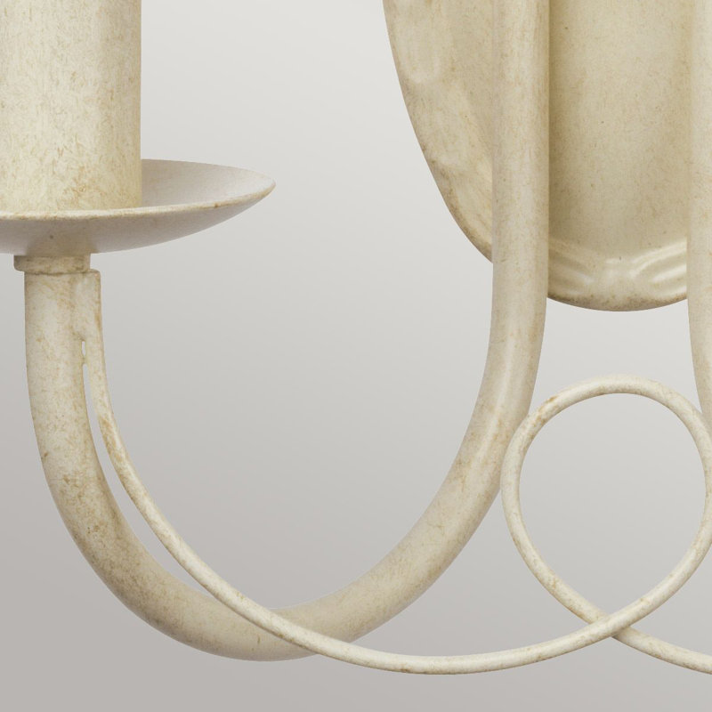 Cline Candle Wall Light, Ivory