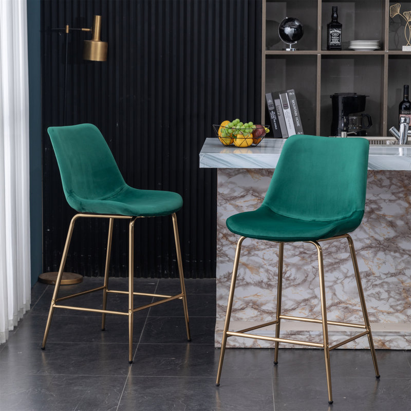 Ensemble de tabourets à hauteur de comptoir Modern, Vert
