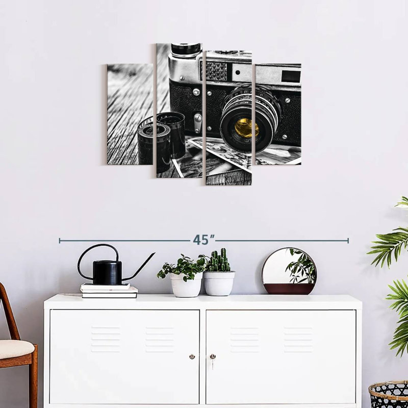 Ensemble de photos créatives sur toile 4 pièces, H 22 po x l 36 po x P 1 po