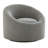 Sienna Modern Swivel Base Barrel Chair, Grey-50558805