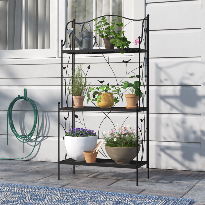 Support pour plante Alkesh, Noir