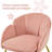 Fitchburg 30"H Modern Velvet Accent Chair with Tufted Back & Metal Legs-1128825650