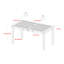 Table de salle à manger d'extérieur à plateau en bois d'acacia contemporain brun foncé