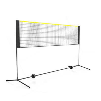 Badminton Net, Height Adjustable Volleyball Net, 10Ft Wide Foldable Pickleball Net, Portable Easy Setup Tennis Net Set With Poles, Stand And Carry Bag