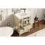 Meuble-lavabo de 20 po avec lavabo en céramique, armoire de rangement avec tablette ouverte, armoire de salle de bain rétro avec 2 tiroirs-133409383
