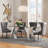 Ammerman Glass Top Metal Base Dining Table-600084512-599811099