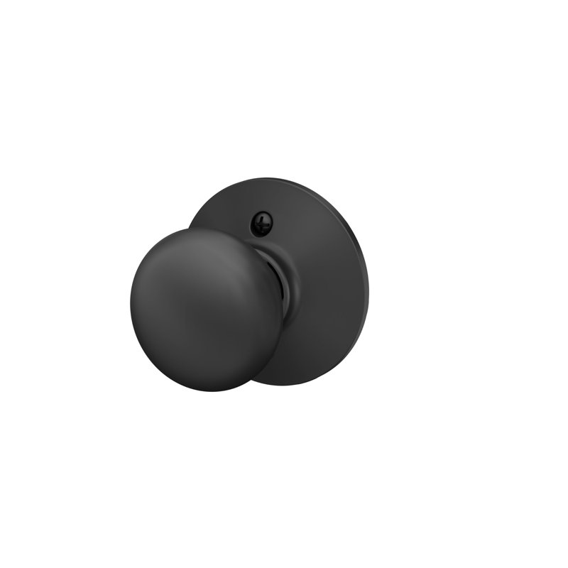 Plymouth Non-Turning Single Dummy Knob, Matte Black