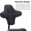 Tabouret ergonomique avec dossier, hauteur réglable par pression hydraulique rotative à 360°.-227264318