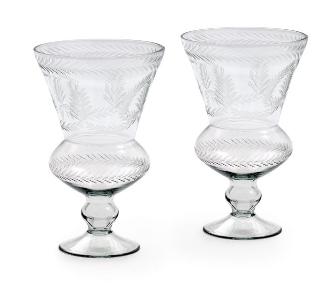 9'' H Glass Tabletop Hurricane