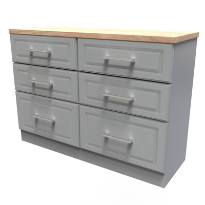 Fully Assembled Danerys 6 Drawer 112Cm W Double Dresser