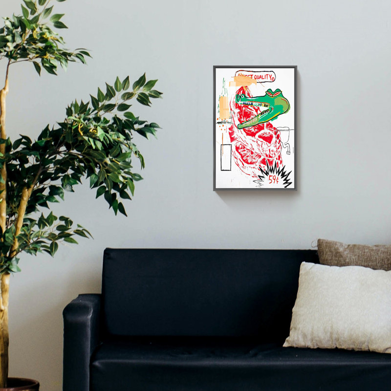 «Graffiti Art» sur toile, Noir, H 15,88 po x l 11,88 po x P 1 po
