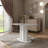 Ciani Dining Table With Glossy Top And Fluted Base