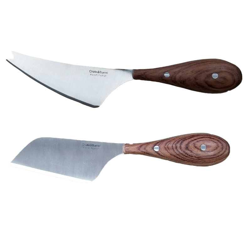 BergHOFF BergHOFF Aaron Probyn 2 Piece Stainless Steel Cheese Knife Set with Wood Handles