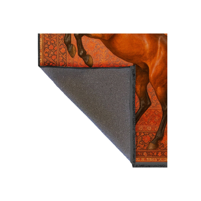 Tapis tissé orange Mosso, 6 pi 7 po x 9 pi 10 po