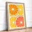 Citrus Grid Modern - Framed Print-369095939-369095942