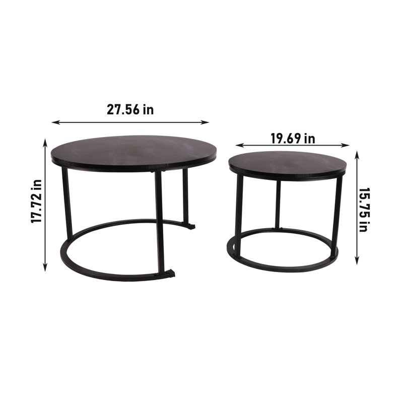 Gisberta Coffee Table, Black