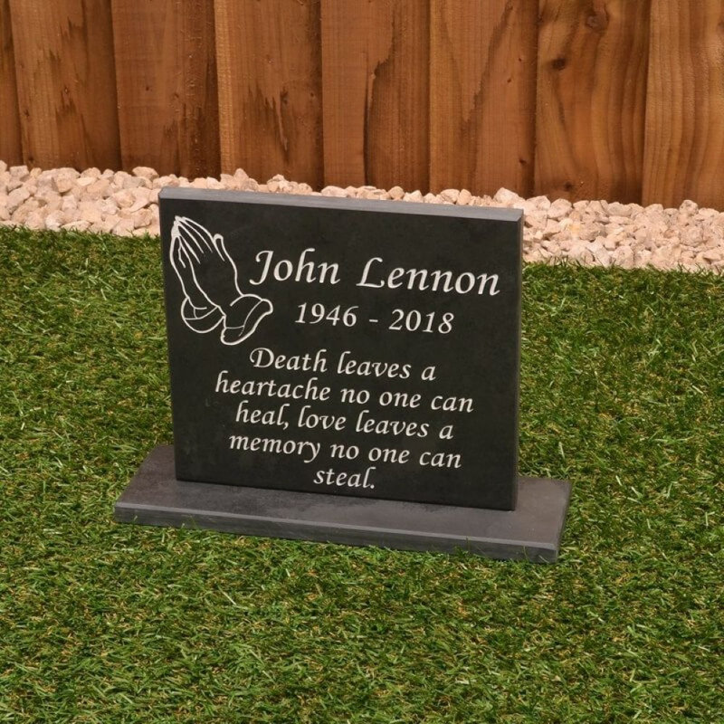 Bertsch Stone No Theme Memorial Plaque, Yes