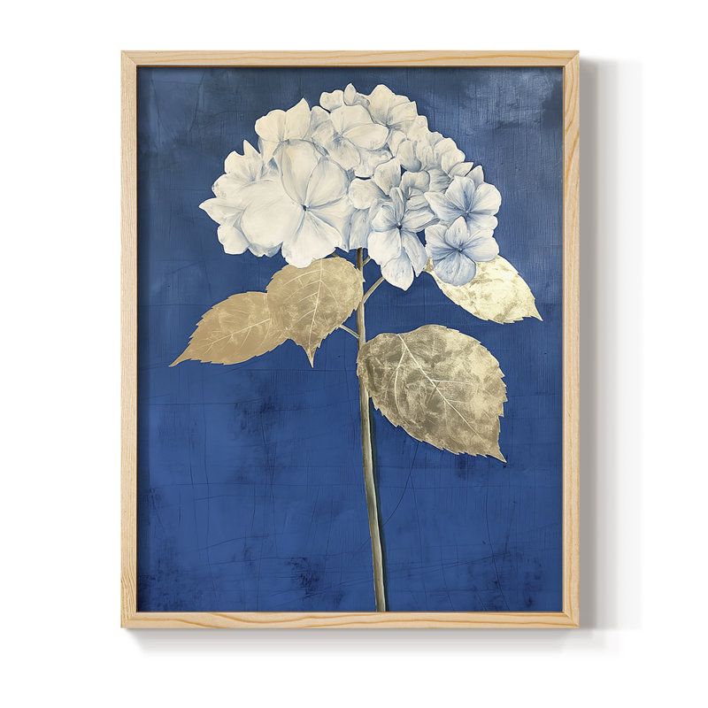 «FLORAL Series Lxxxvi», reproduction encadrée - bois massif, H 30 po x l 24 po