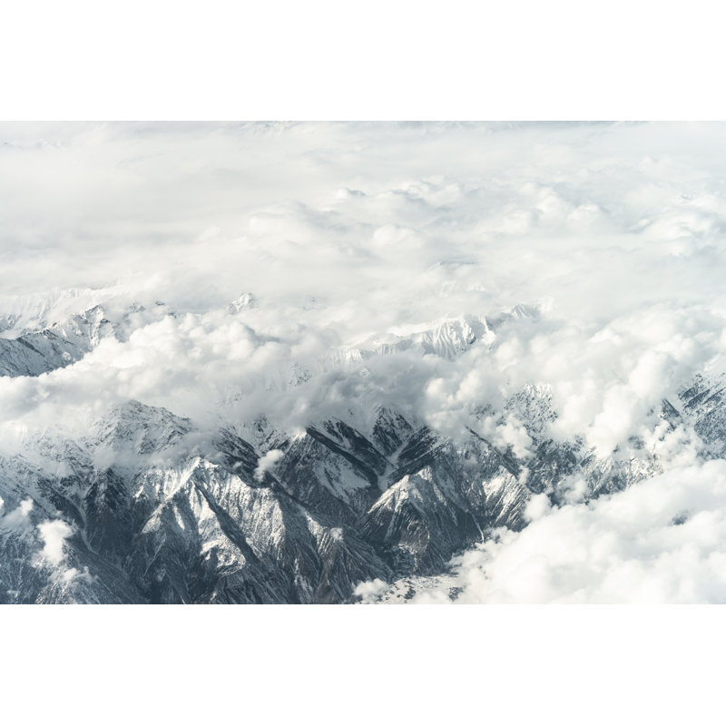 Snow capped mountains, 20cm H x 30cm W