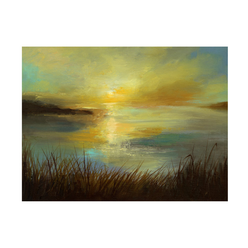 «Dawn On The Lake» sur toile, H 14 po x l 19 po x P 2 po