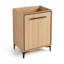 Base de meuble-lavabo 24 po seulement avec 2 portes à fermeture douce, armoire de rangement autoportante, meuble-lavabo moderne en bois d'ingénierie pour petite salle de bain