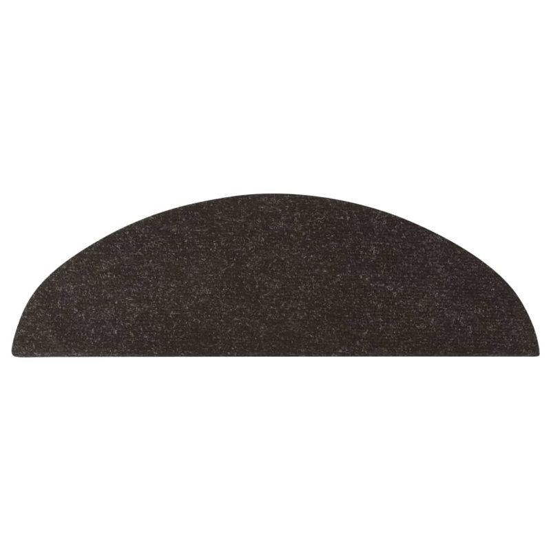 Llareli Stair Tread, Black, Half-Round 17cm x 56cm