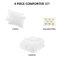 Édredon ultraléger ultraléger pour lit simple / simple TG avec coussin décoratif blanc / or 3 pièces-118753961-118753962