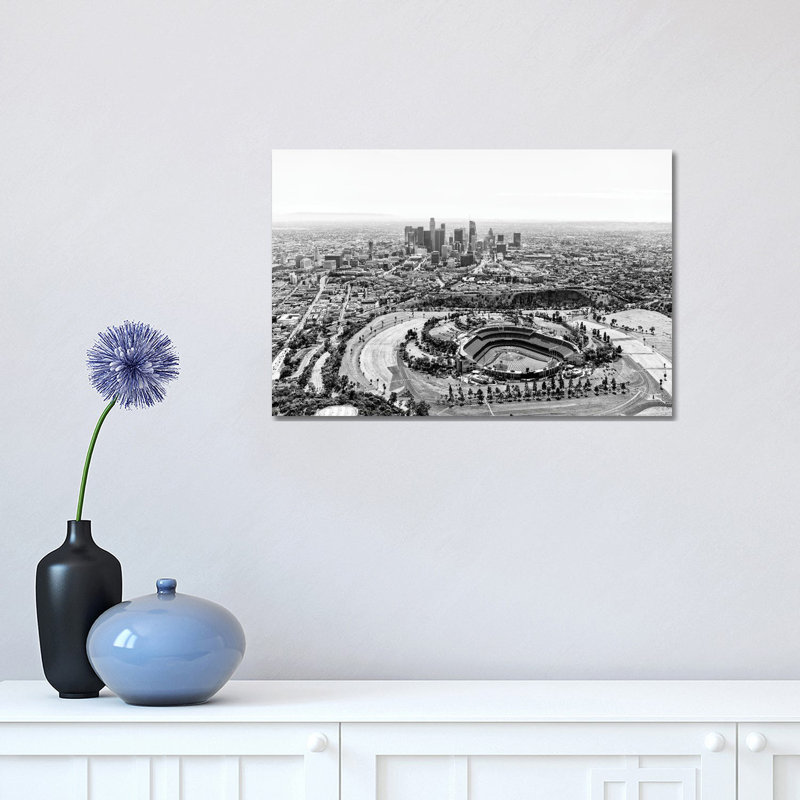 Black California Series - L.A Cityscape 1 Piece Wrapped Canvas Wall Art, 30.48 cm H x 45.72 cm W