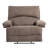 Oversized Manual Recliner Chair With Push-Back Mechanism, Plush Fleece Upholstery, And Built-In Massage Pillow-1488190176