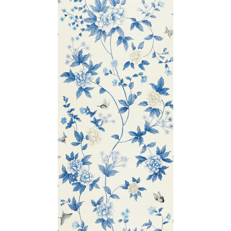 Luoyang Floral Wallpaper Roll, Porcelain
