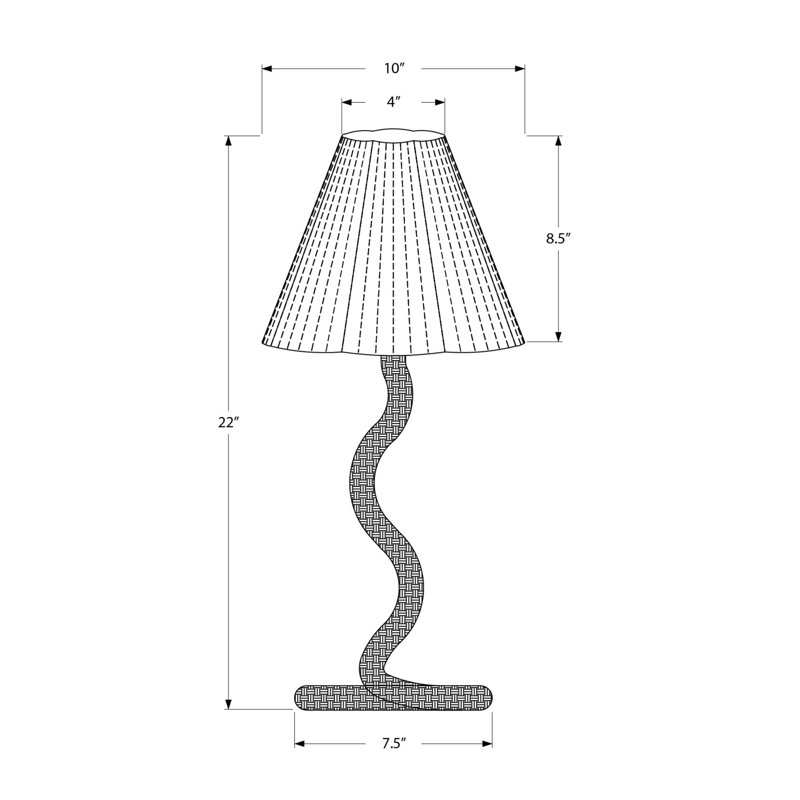 Lampe de table, 56 cm de hauteur, corde brune, abat-jour en papier brun, style bohème classique, Brun