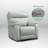 Genuine Leather Zero Gravity Power Motor Recliner Chair with Adjustable Headrest-110480073
