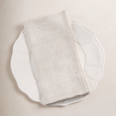 Classic Stitched Plaid Napkin (Set of 4)