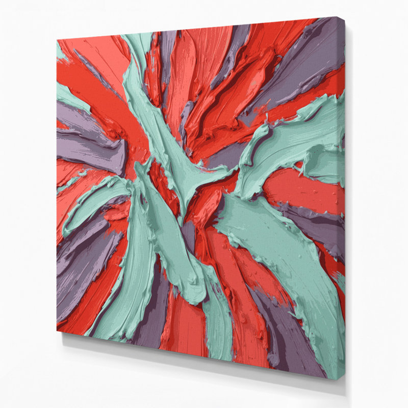 «Neo Expressionism 89», art mural sur toile bleue, 12" H x 12" W