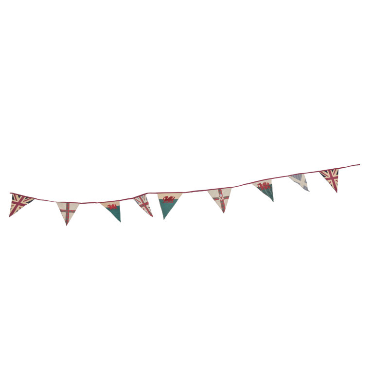 Double Sided 23cm H x 400cm W Cotton Pennant