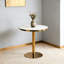 Table basse Mid-Century moderne, table de salle à manger multifonctionnelle pour 4 à 6 personnes et grande table basse, plateau en panneau de fibres à densité moyenne blanc pour le salon, la cuisine et le bureau