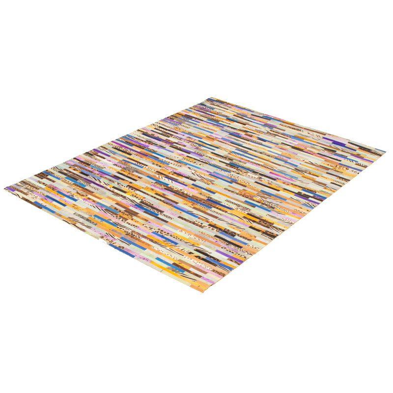 Cowhide Patchwork Indoor Rug