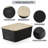 Set of 6 Stackable 5.2QT Plastic Storage Containers With Bamboo Lids & Label Holder, 10×7.2×4.1 Inch Multipurpose Organizer Bins for Pantry Closet Desk Office-129676938
