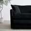 Canapé modulaire haut rembourré en chenille noire pour une couleur élégante - réversible et rembourrage épais-623725952-623725955