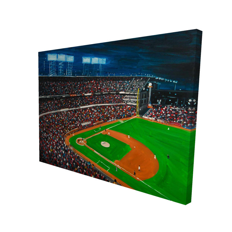 Sur toile, jeu de baseball | Contemporary Sports Home Decor