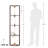 Carrye 64'' LED Dimmable Cornor Floor Lamp with Shelves-1741076529