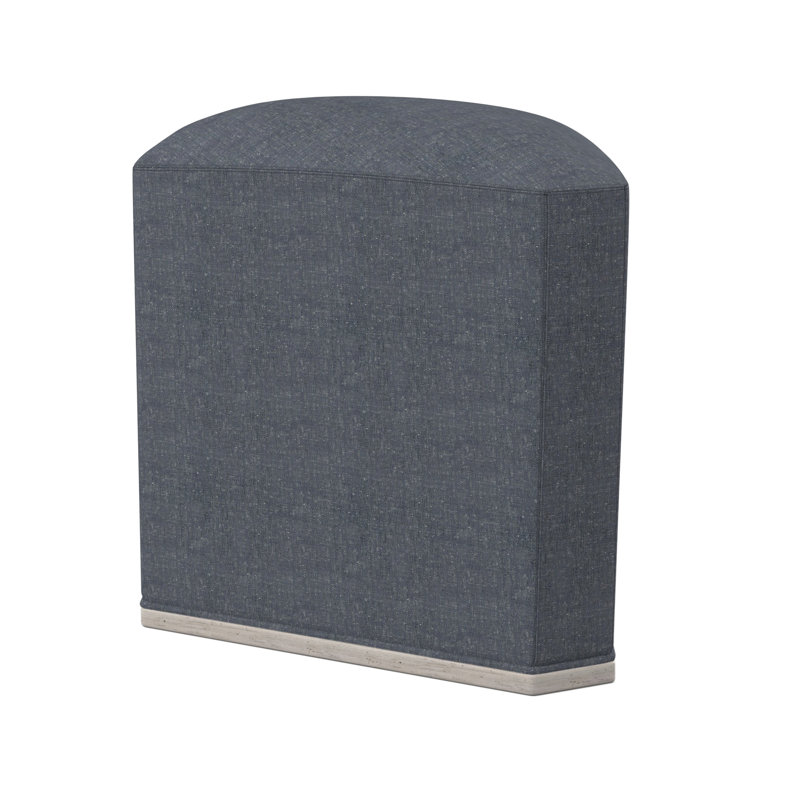 Quinn Novelty Ottoman, Bisque, Libby Linen