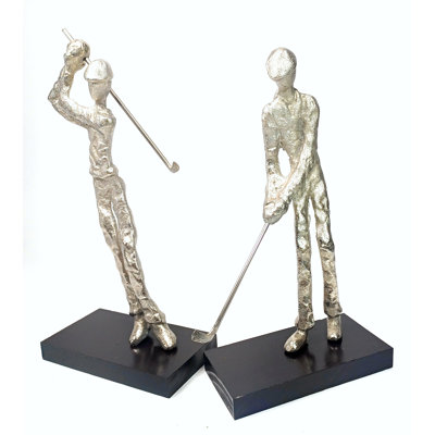 Golfer Figurine Stylized