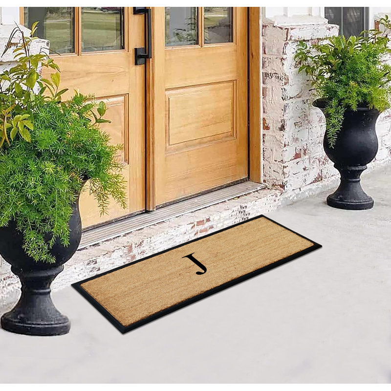 Tapis de porte double antidérapant Albertina, J